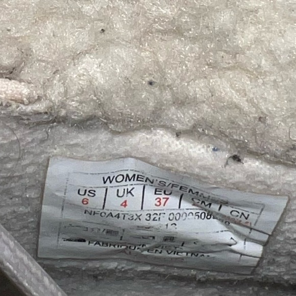 The North Face Women's Sierra Mid Lace WP Gardenia White Grey Boots - Picture 5 of 6